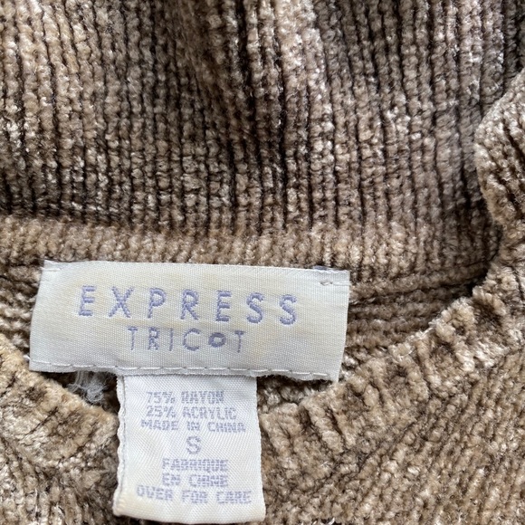 Vintage Express Cropped Sweater Top - Picture 3 of 3
